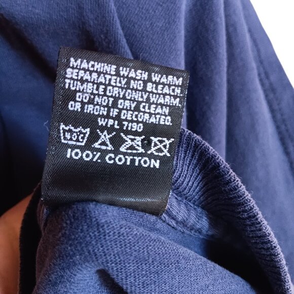 Nebraska State Patrol Vintage T-Shirt XL 1990s Crackle Graphic Fitness Blue USA - Picture 9 of 10